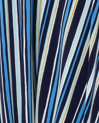 Leota Women's Poolside Stripe Tuxedo Jogger Pants Blue Size 3L