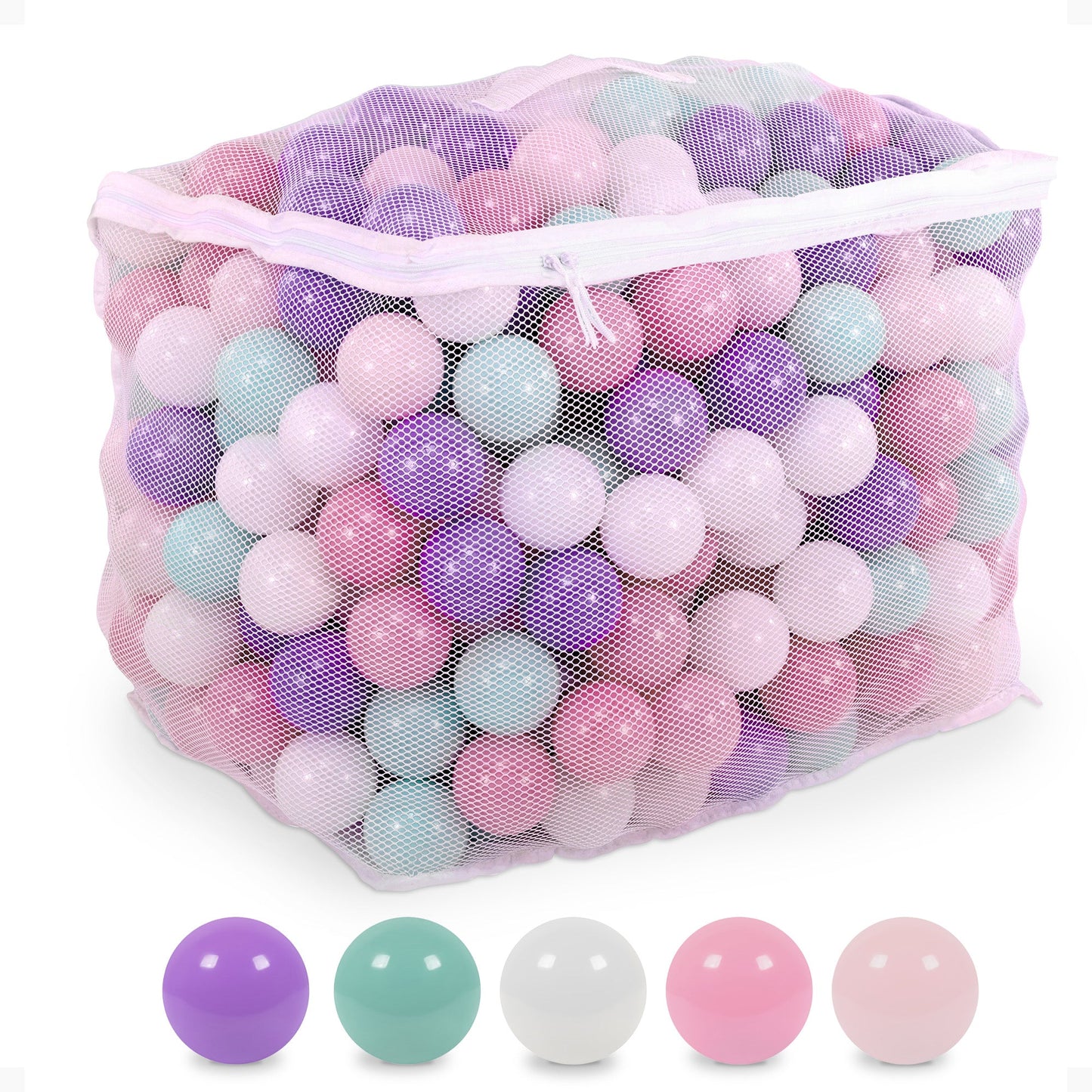 BalanceFrom Fitness 2.3" Crush Proof Play Pit Balls w/Storage Bag, 400 Count
