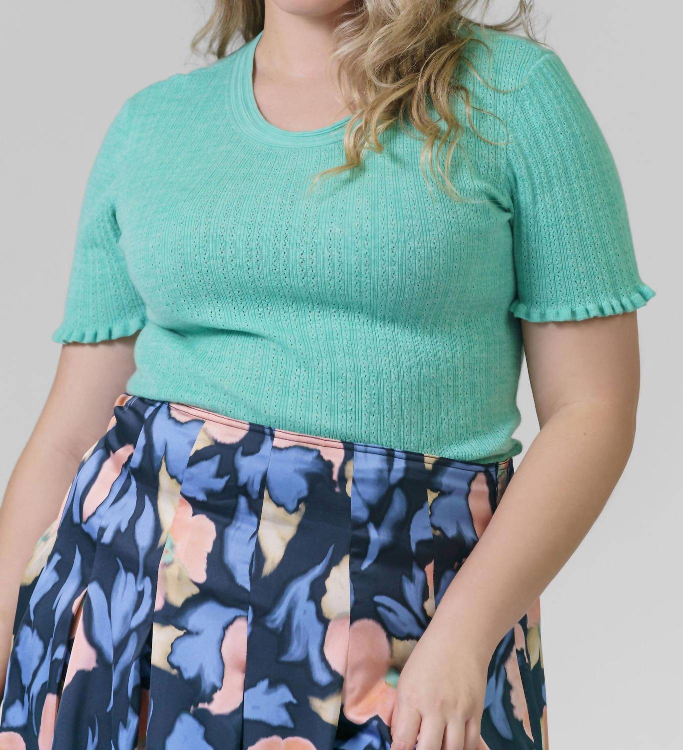 Tanya Taylor - Molly Short Sleeve Knit Top - Plus