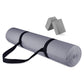 Signature Fitness All Purpose High Density No Tear Exercise Mat w/Strap, Gray