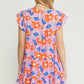 Entro - Floral Tiered Babydoll Dress