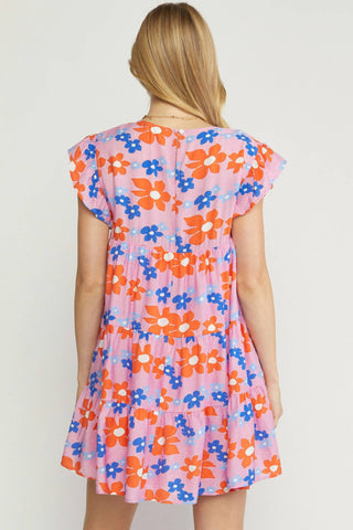Entro - Floral Tiered Babydoll Dress