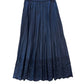 Current Air - Pleated Eyelet Midi Skirt