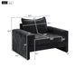 Upholstered Accent Chair With Wide Armrests And Ergonomic Back Support