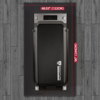 Fitvids High-Density Home Gym Equipment Mat, 1/4-Inch Nonslip PVC Floor Protector for Treadmills, Exercise Bikes, and Fitness Equipment, 4' x 8'