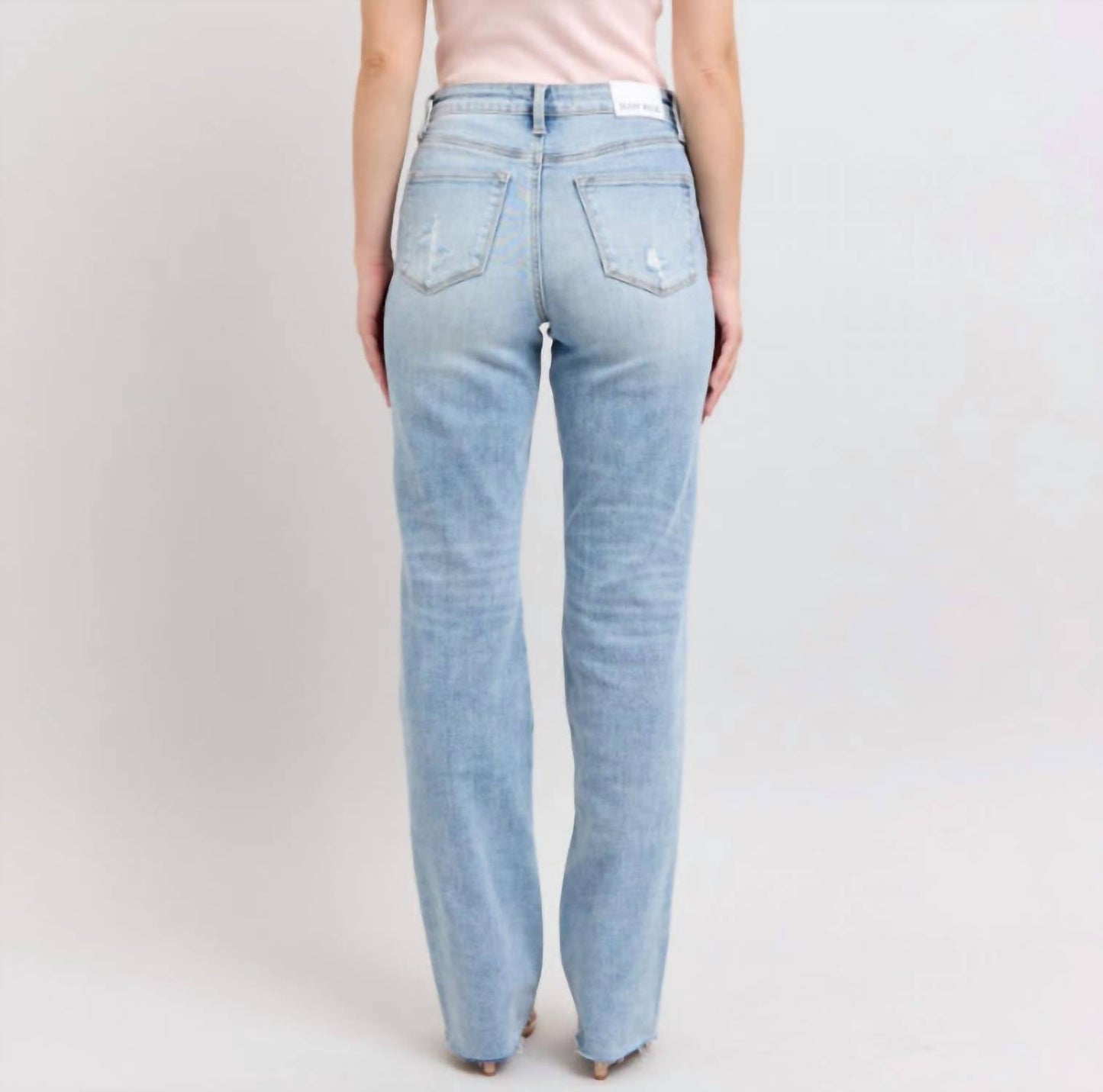 Judy Blue - High-rise Light Wash Dad Jeans