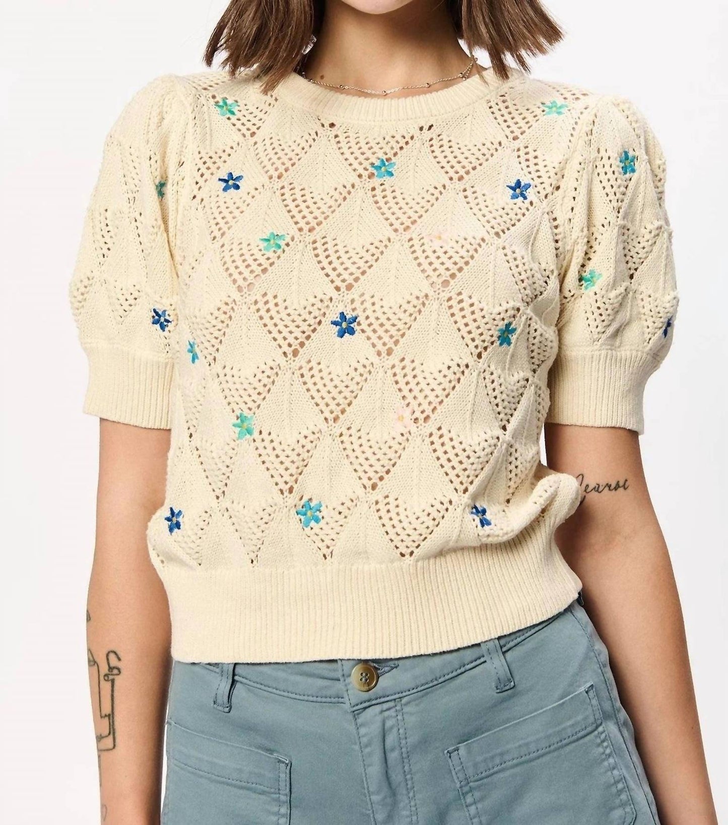 Another Love - Julia Vintage Floral Sweater