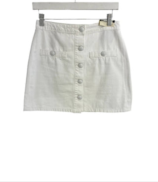 L'Agence - Kris Button Front Mini Skirt