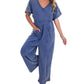 Umgee - Easy Living V-Neck Jumpsuit