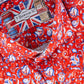 7 Downie St. - Short Sleeve Shirt Orange Print