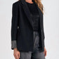 Elan - Eloise Rhinestone Cuffs Blazer