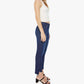 Mother - High-waisted Crop Fray Jeans