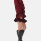 Ganni - Red Sheer Tie String Shirt