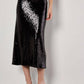 Apricot - Sequin Bias Cut Midi Skirt