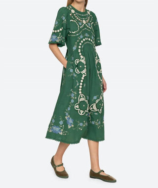 Sea - Vesna Embroidery Short Sleeve Dress