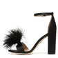 Sam Edelman - Women's Yaro Feather Heel Sandals