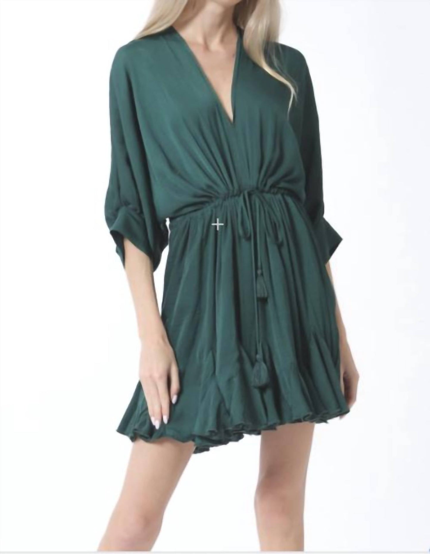 Aakaa - Tie Front Mini Dress