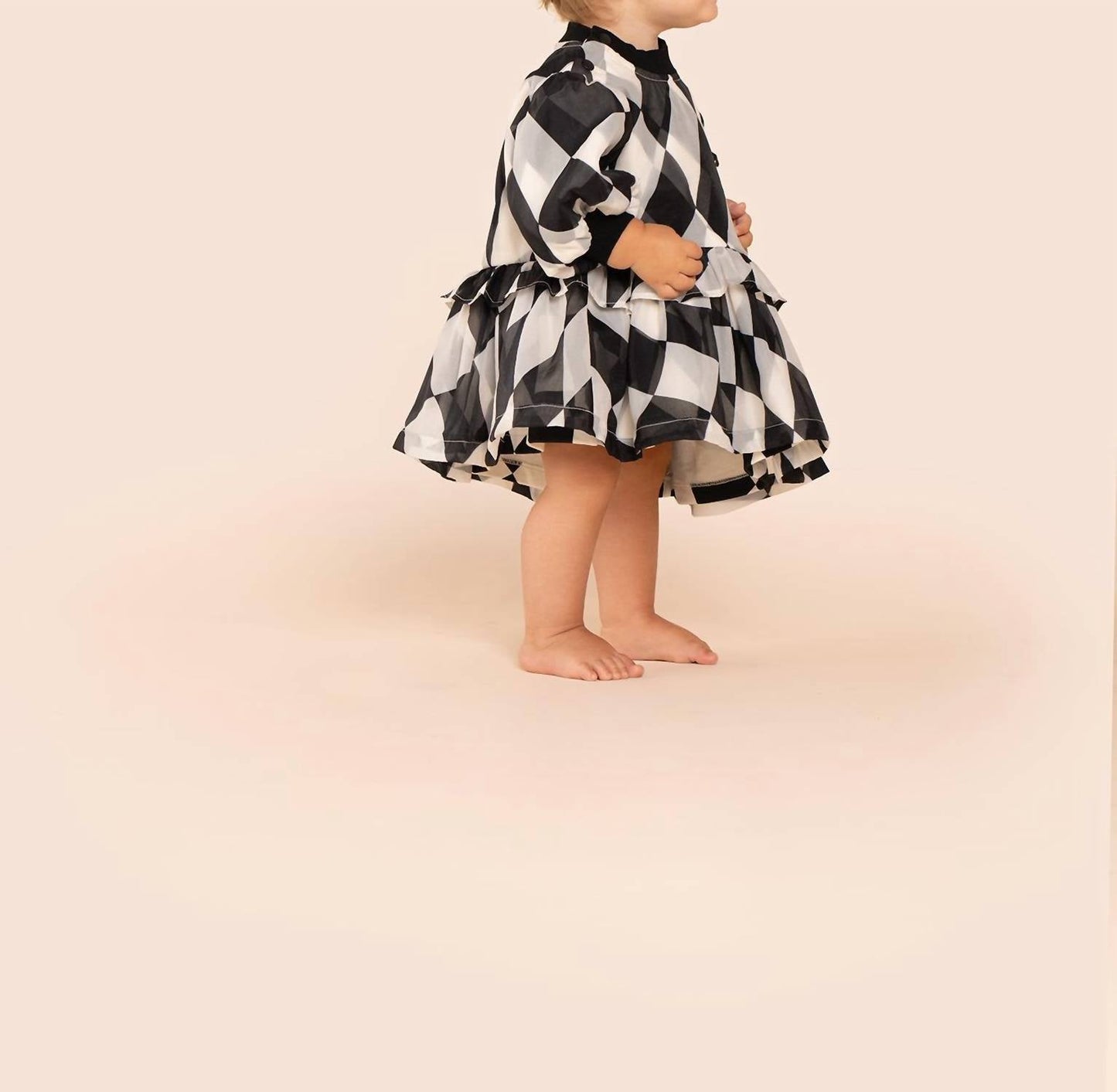 Omamimini - Terry and Organza Dress