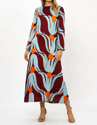 Oliphant - Long Sleeve Shift Maxi Dress
