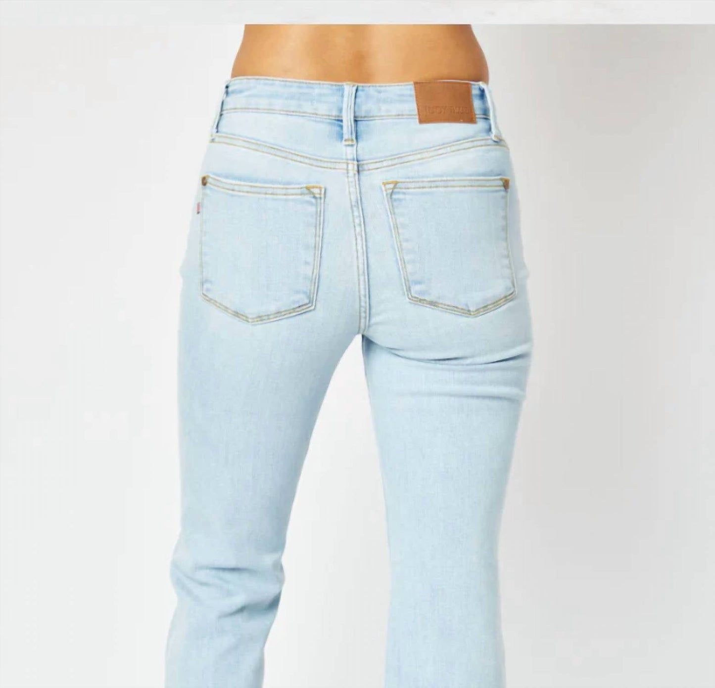 Judy Blue - Mid Rise Side Slit Bootcut Jeans