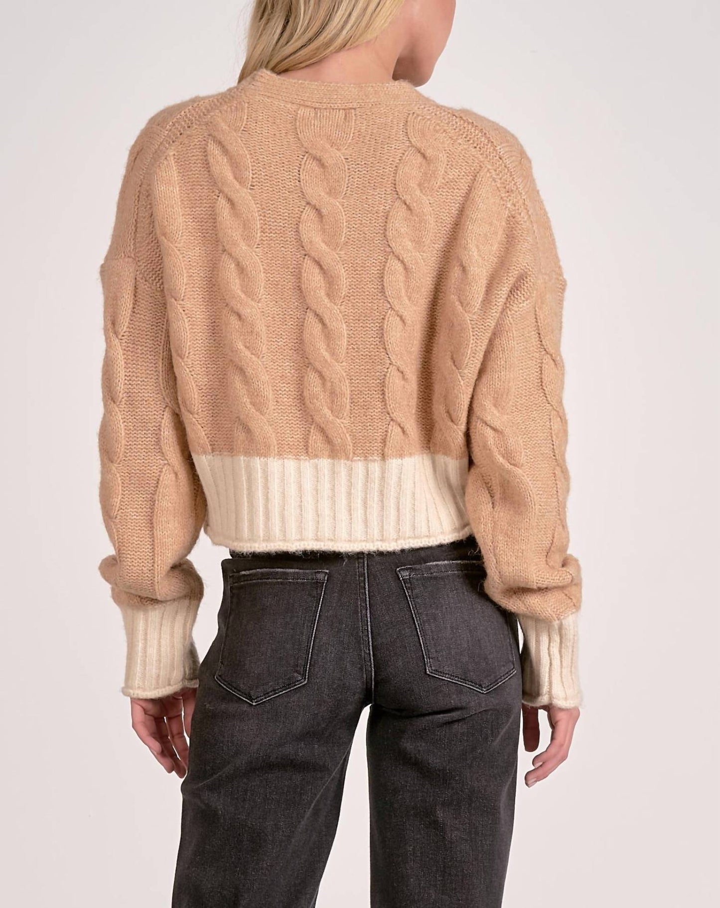 Elan - Logan Color Block Cardigan