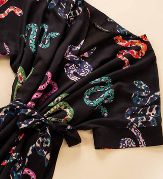 Care Tucker - Beatrice All Over Snake Pattern Kaftan Dress