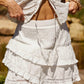 Astr - Kensley Eyelet Tiered Mini Skirt