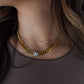Chansuttpearls - Women's Chain With Diamond Pendant Necklace