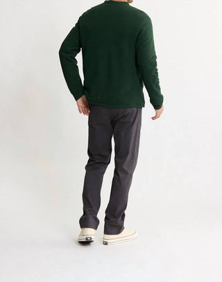 Jachs New York - Union Sherpa Lined Recycled Jacquard Henley Sweater