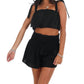 Ee:Some - Weekend Duo Crop Top And Short Set