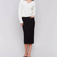 Charlie B - Gutsy Crepe Skirt With Front Patch Pockets