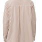 Lola New York - Woven Cotton Collar Neck Button Down Brown