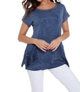 Angel - Beaded Short Sleeve Tunic