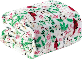 Soft Fleece Throw Blanket 50x60 – Lightweight Cozy Bed Couch Sofa Blanket for All Seasons