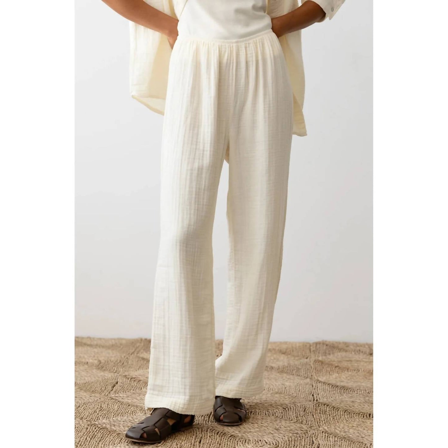 Donni. - Bubble Crop Simple Pants