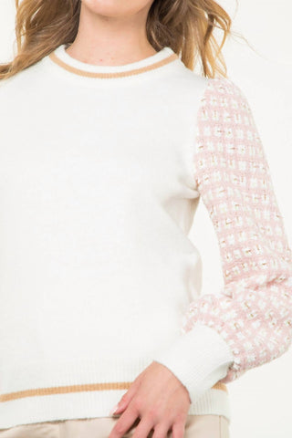 Thml - Tweed Sleeve Sweater