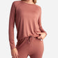 Danskin - Raglan Sleeve Crew Neck Sleep Set With Jogger
