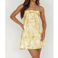One And Only Collective - Strapless Floral Mini Dress