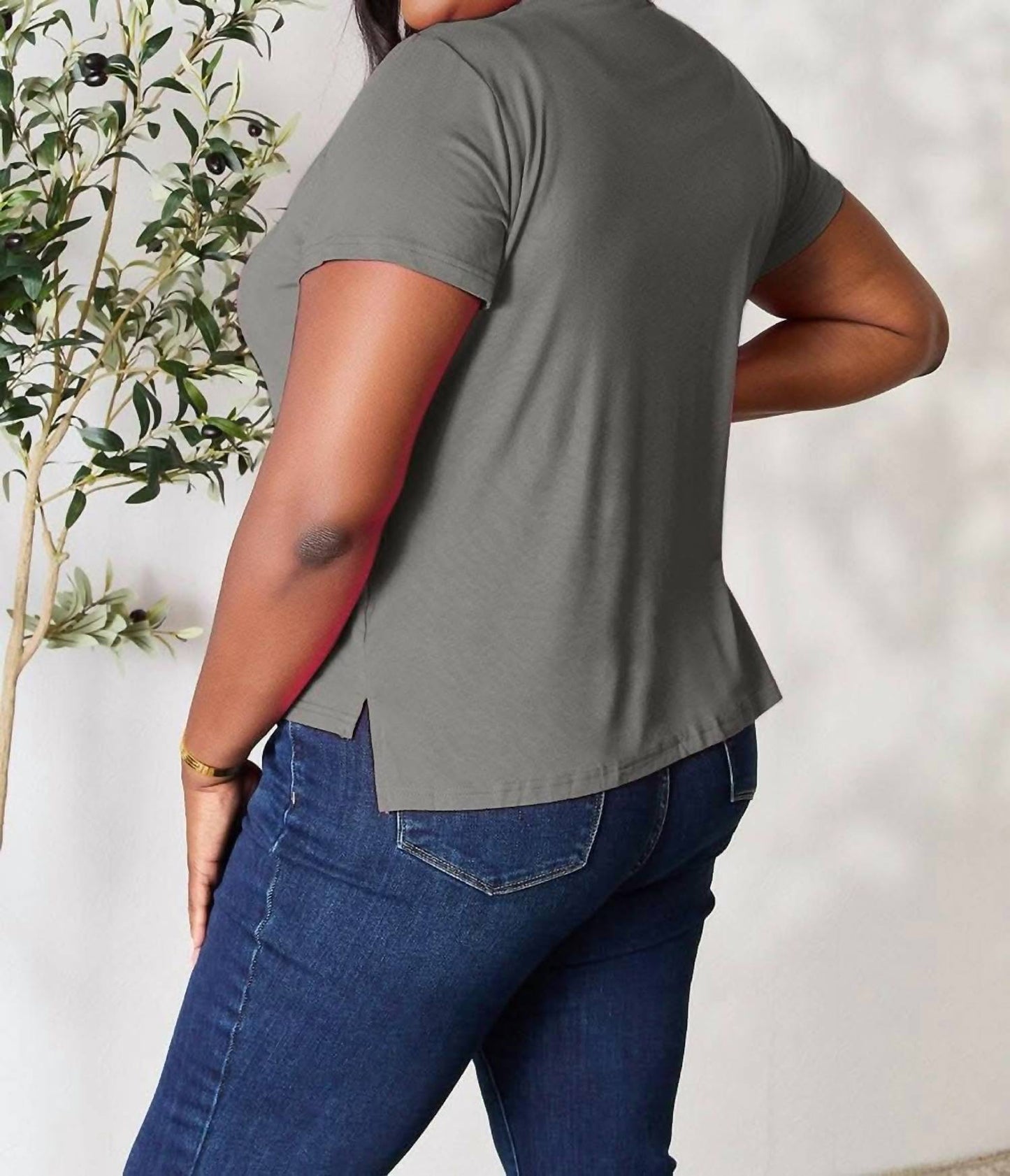 Basic Bae - Essential Curve Tee - Plus