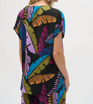 Joseph Ribkoff - Tropical Print Boxy Top