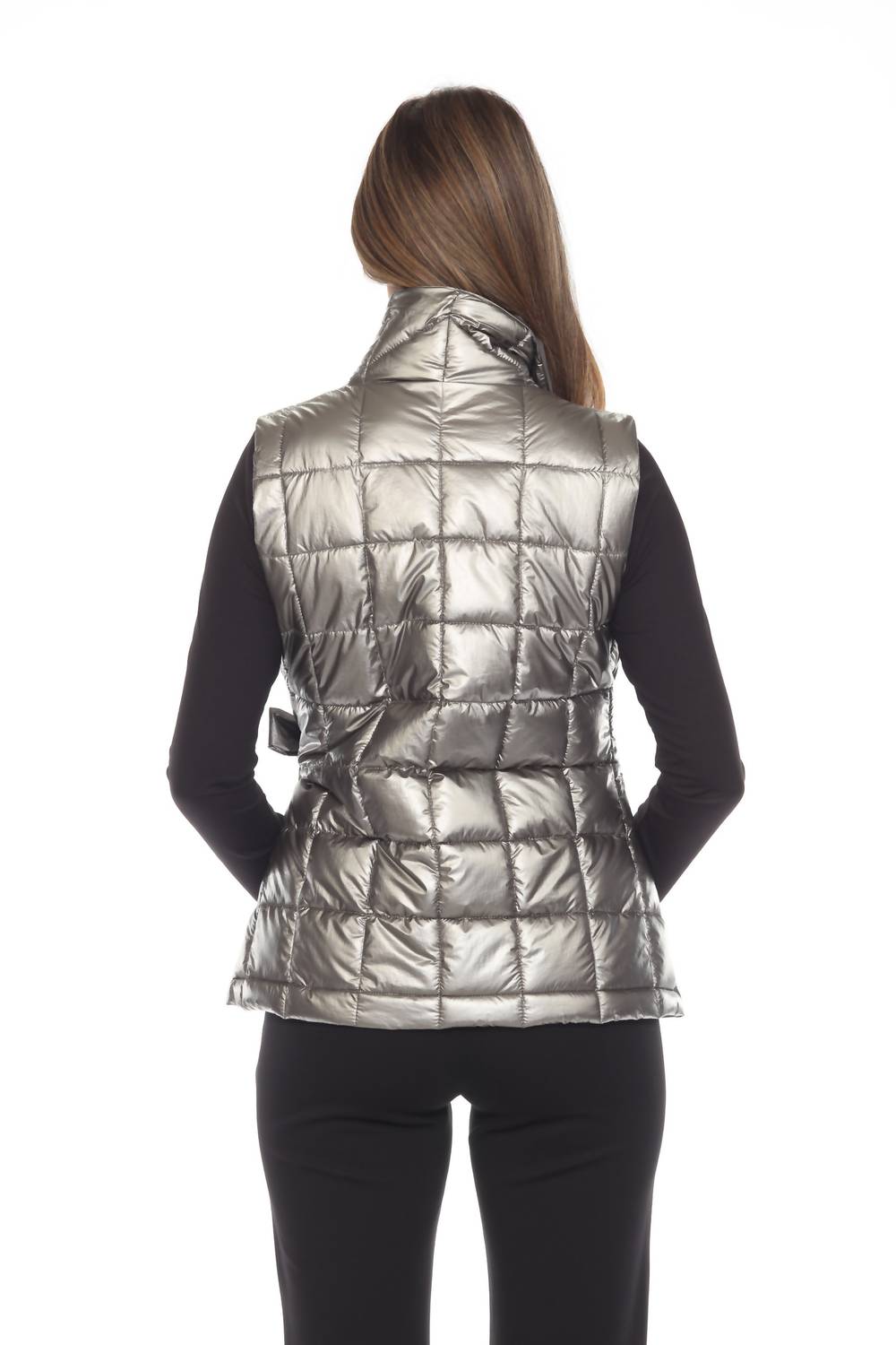Joseph Ribkoff - Metallic Quilted Puffer Vest