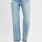 Risen - Full Size High Rise Ankle Boyfriend Distressed Jeans Plus Size