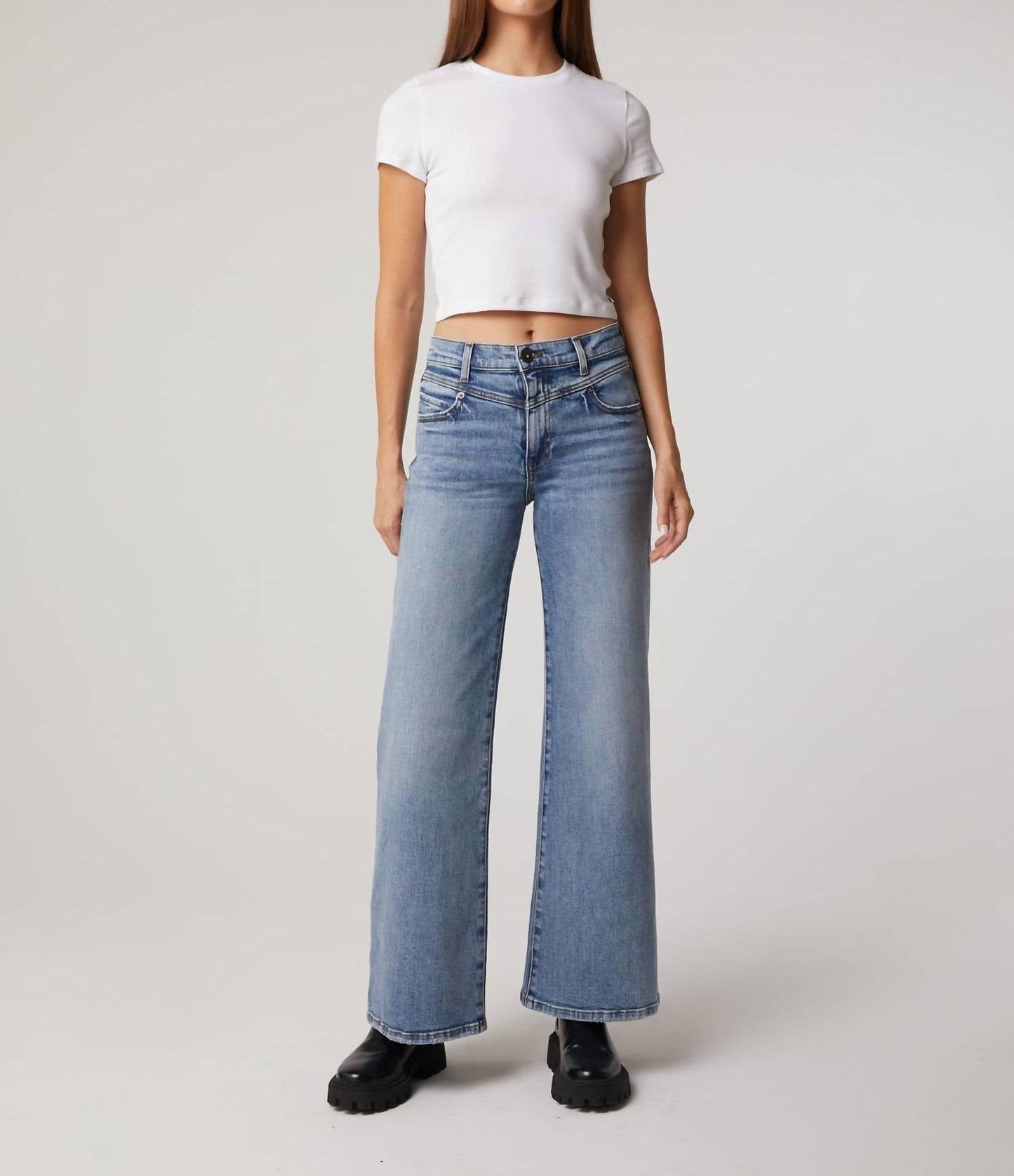 Edyson - Conrad High Rise Long Wide Leg Jeans