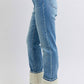 Judy Blue - High Waist Shearling Cuff Straight Leg Jeans