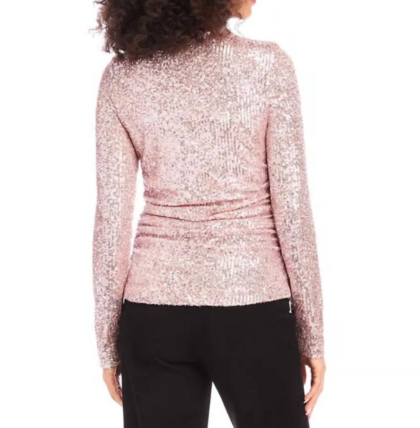 Karen Kane - Sequin Side Shirred Top