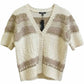 Steve Madden - Janae Stripe Short Sleeve Cardigan