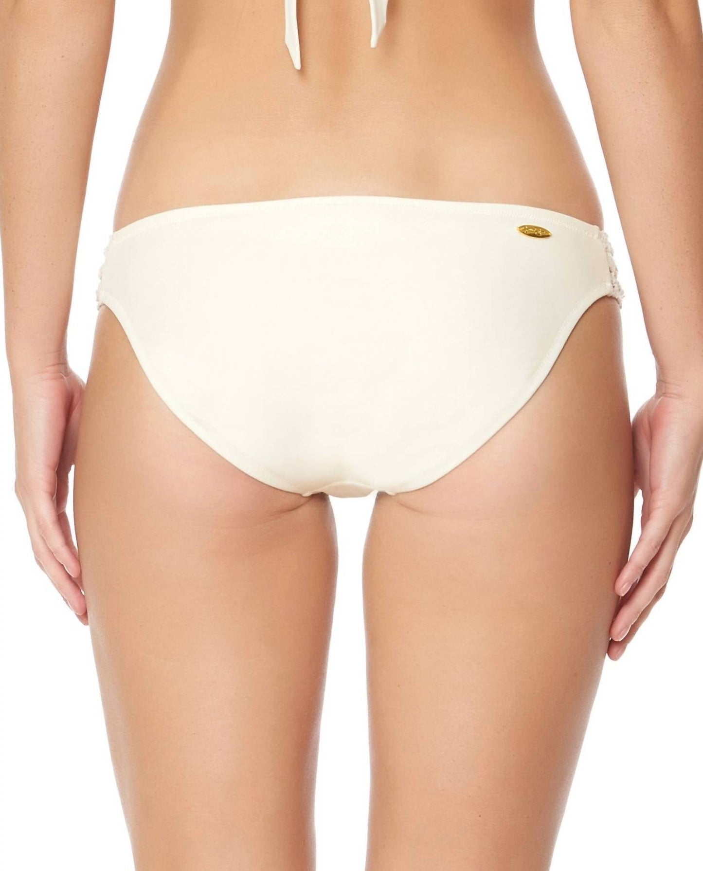 Jessica Simpson - Flower Power Crochet Side Shirred Hipster Bikini Bottom