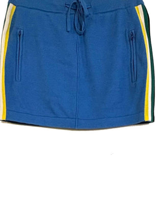 Replica Los Angeles - Cotton Knit Track Skirt with Side Stripes