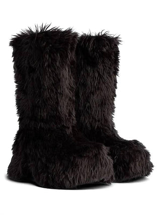 Balenciaga - Pre-loved Women Faux Fur Snow Boots