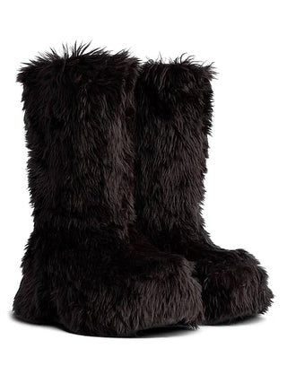 Balenciaga - Faux Fur Snow Boots
